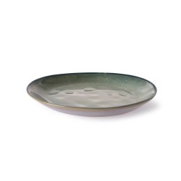 Home chef ceramics: Talerz śniadaniowy ceramiczny szaro-zielony