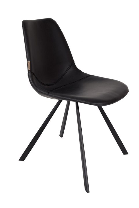 Krzesło tapicerowane FRANKY czarne