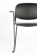 Krzesło biurowe / konferencyjne sztaplowane SIENNA czarny