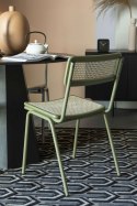 Krzesło z plecionką wiedeńską JORT zielone