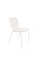 Krzesło ogrodowe z aluminium VONDEL białe