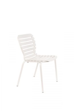 Krzesło ogrodowe z aluminium VONDEL białe