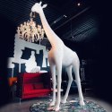 Lampa żyrafa biała do wnętrz XXL Giraffe in Love