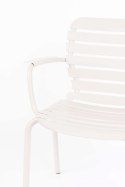 Fotel ogrodowy z podłokietnikami VONDEL białe
