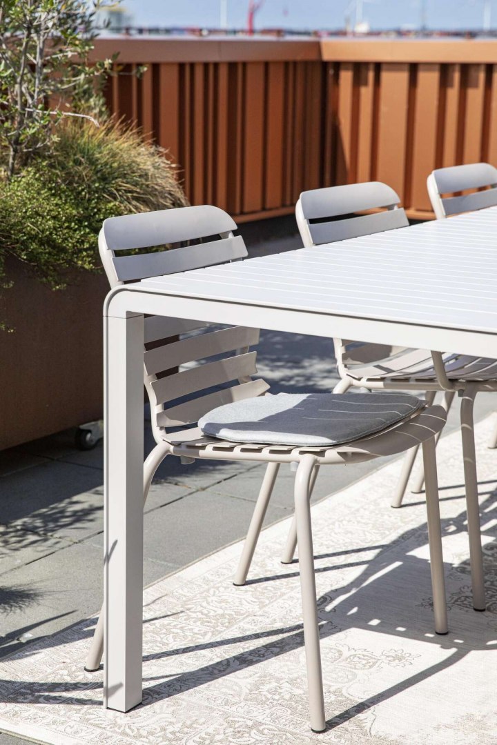 Stół ogrodowy aluminiowy VONDEL 168x87 biały