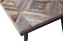 Stolik kawowy z drewna tekowego RHOMBOIC 120x60