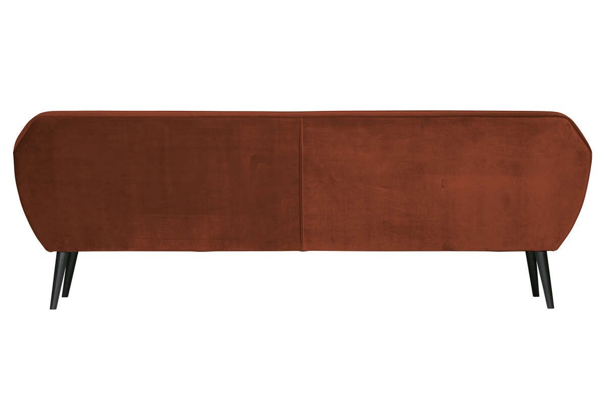 Sofa 4-osobowa welurowa rdzawa ROCCO XL 230 cm