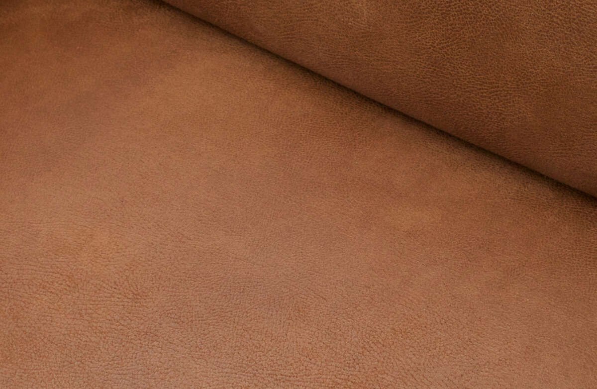 Sofa STATEMENT 3-osobowa 230 cm skóra+pes koniak