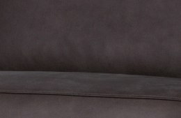 Sofa STATEMENT 3-osobowa 230 cm skóra+pes szary