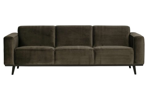 Sofa STATEMENT 3-osobowa 230 cm velvet ciepły zielony