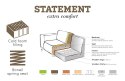 Sofa STATEMENT 3-osobowa 230 cm velvet taupe