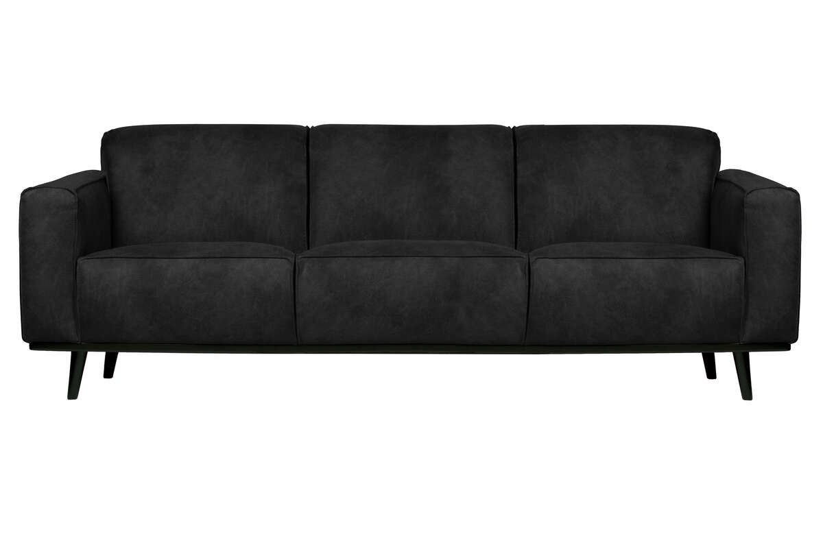 Sofa STATEMENT 3-osobowa 230 cm zamsz czarny