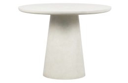 Stół okrągły na jednej nodze DAMON biały Ø100