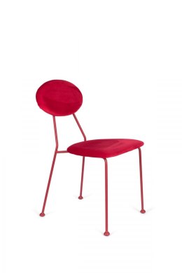 Krzesło z okrągłym oparciem czerwone KISS THE FROGGY