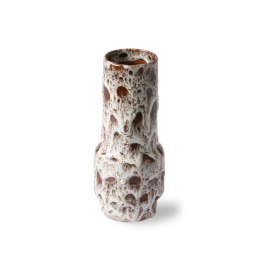 Wazon ceramiczny wazon retro biało-brązowy LAVA
