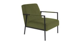 Fotel tapicerowany modern WATSON oliwkowy