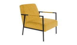 Fotel tapicerowany modern WATSON żółty