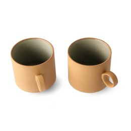 Ceramika Bold&Basic: kubek do kawy Ochra (zestaw 2 szt.)