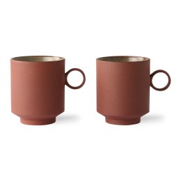 Ceramika Bold&Basic: kubek do kawy Terra (zestaw 2 szt.)