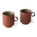 Ceramika Bold&Basic: kubek do kawy Terra (zestaw 2 szt.)