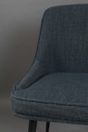 Krzesło tapicerowane MAGNUS niebieskie