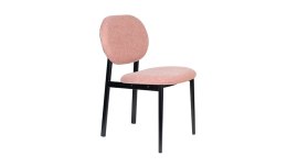 Krzesło tapicerowowane różowe SPIKE