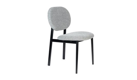Krzesło tapicerowane szare SPIKE