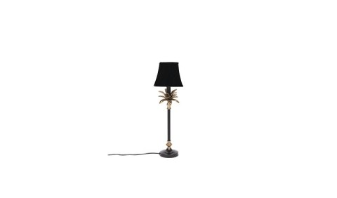 Lampa stołowa z palmą i abażurem CRESTA