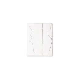 Panel ścienny ceramiczny biały mat artystyczny