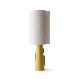Ceramiczna lampa stołowa trapez matowy żółty Mix&match