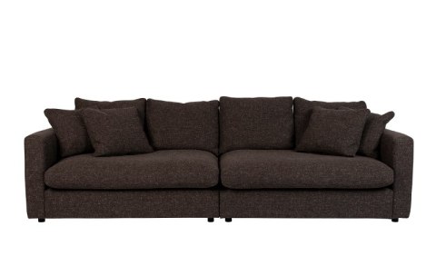 Sofa 3-osobowa z poduszkami brązowa SENSE