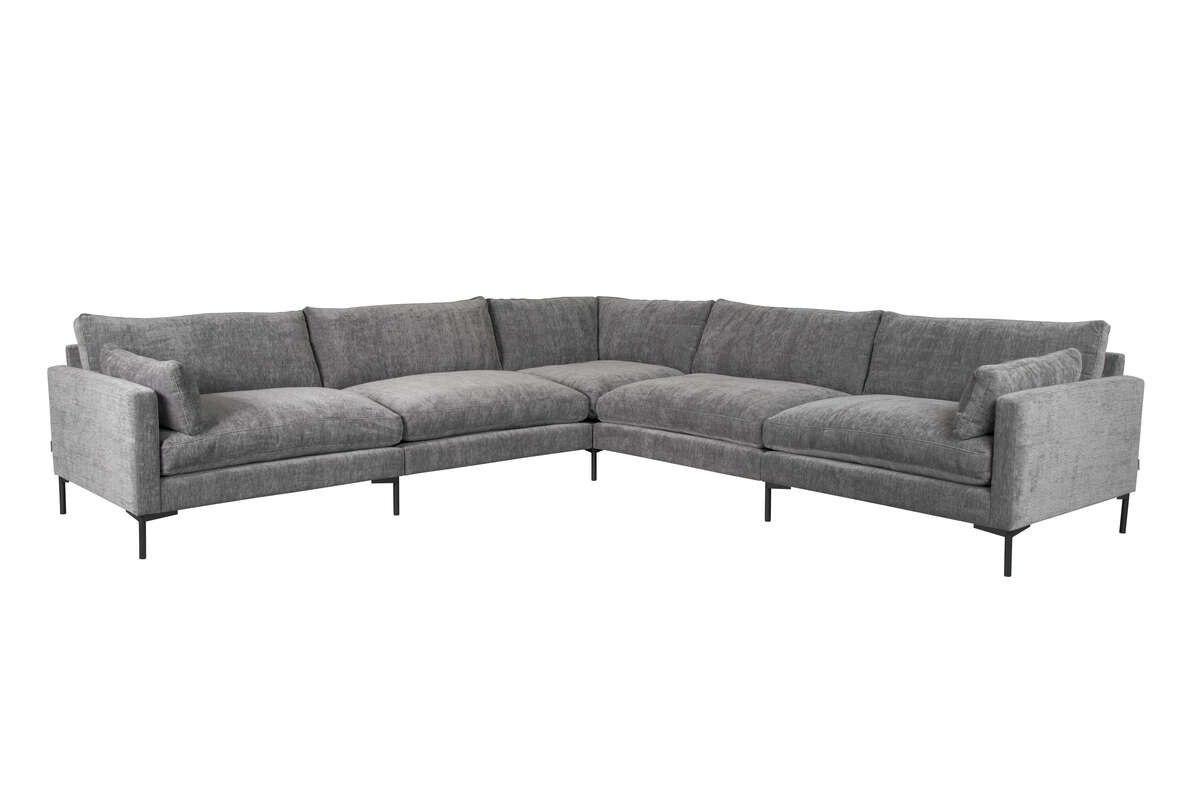 Sofa narożna do salonu antracytowa SUMMER XL
