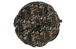 Okrągła poduszka VOGUE Ø45 Velvet aquarel flower black