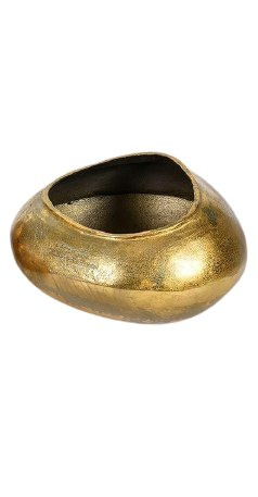 Osłonka metalowa złota o nieregularnym kształcie Barok Old 1B
