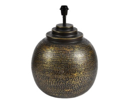 Lampa stołowa metalowa kula brązowa Barok Old B