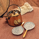 Ceramika bold&basic: Dzbanek do herbaty ceramiczny złoty