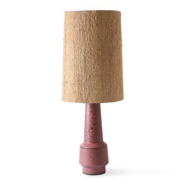 Lampa stołowa ceramiczna RETRO fioletowa / podstawa