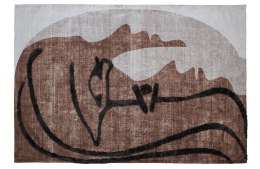 Dywan abstrakcja organiczna RODEN szaro-brązowy 170x240 cm