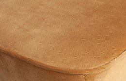 Krzesło barowe aksamitne musztardowe VOGUE 65 cm