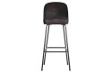 Krzesło barowe czarne z ekoskóry VOGUE 80 cm