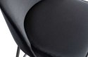 Krzesło barowe aksamitne atramentowe VOGUE 80 cm