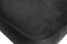 Krzesło barowe aksamitne czarne VOGUE 80 cm
