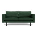Sofa aksamitna RODEO 2,5-osobowa zielona