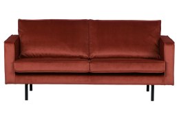 Sofa welurowa RODEO 2,5-osobowa kasztanowa