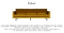 Sofa welurowa RODEO CLASSIC 2,5-osobowa kasztanowa