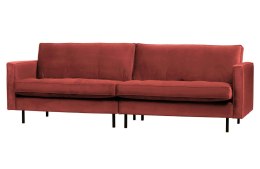 Klasyczna sofa 3-osobowa RODEO velvet kasztanowa