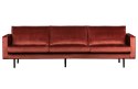 Sofa 3-osobowa RODEO aksamitna kasztanowa