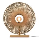 Lampa stołowa okrągła z bambusowym kloszem KALIMANTAN 44X12