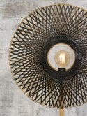 Lampa podłogowa z bambusowym kloszem okrągła KALIMANTAN 44x12