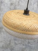 Lampa podłogowa bambusowa naturalna/czarna PALAWAN 40x15